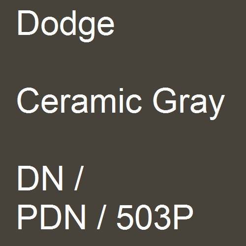 Dodge, Ceramic Gray, DN / PDN / 503P.